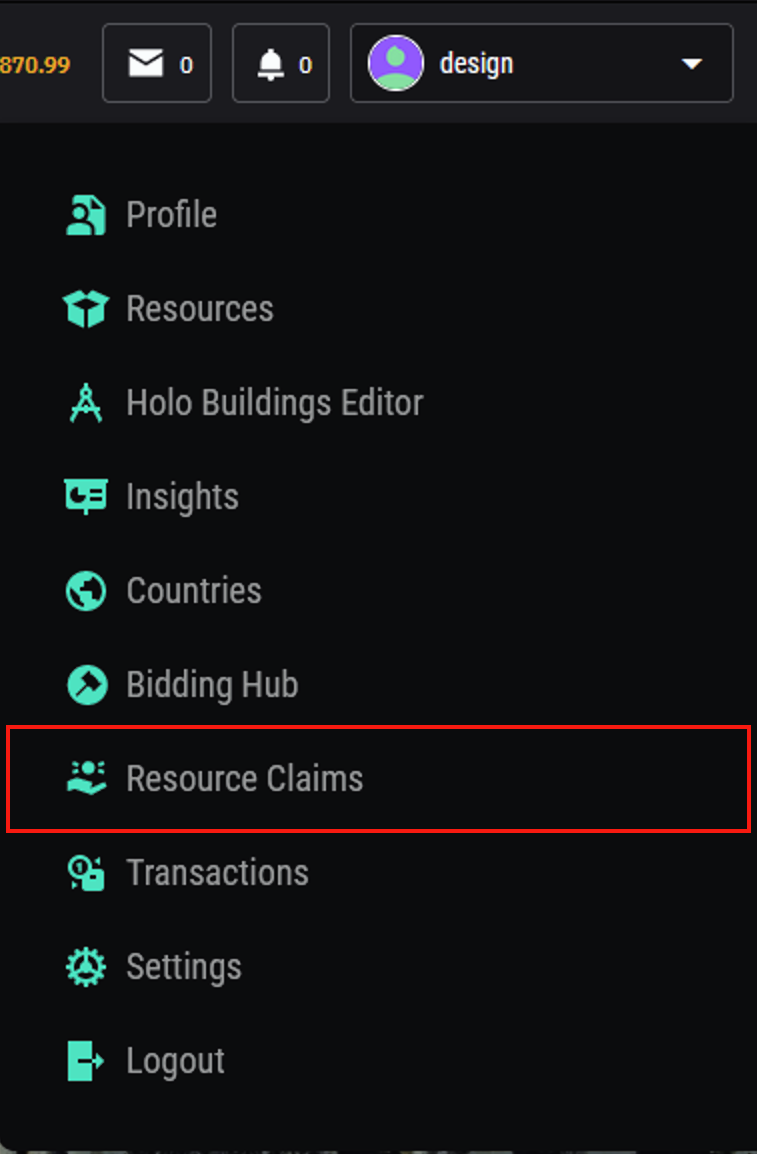 Claims Manager | Guide Page - Earth 2®