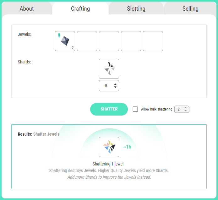 Earth2 Jewel Crafting - Shards Explained 